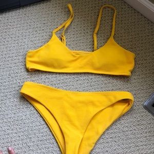 Yellow bikini with adjustable straps!